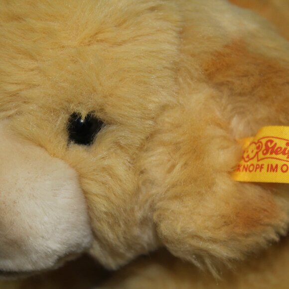 Steiff Golden Retriever Puppy Dog Plush Stuffed Toy Tan Lab 11" RARE - Picture 2 of 6